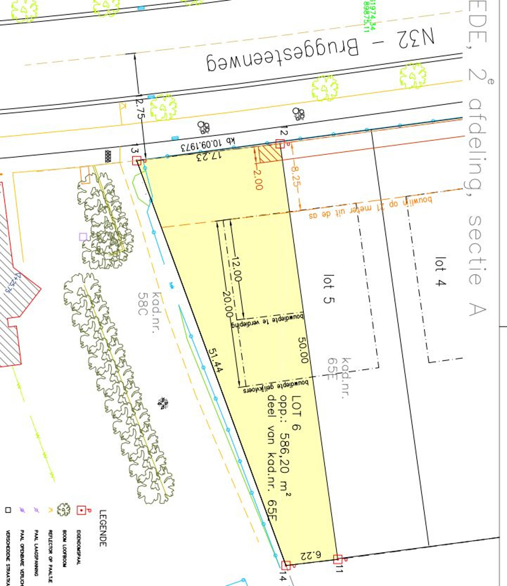 Bouwgrond voor halfopen bebouwing op 586 m² te Hooglede - foto 1