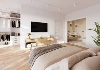 Welkom in Residentie Bundswijk, een hedendaags nieuwbouwproject waar comfort, duurzaamheid en kwalitatief wonen centraal staan. Dit ruime gelijkvloerse appartement beschikt over een bewoonbare oppervlakte van 115 m² en biedt dankzij zijn doordachte indeling alle ruimte om comfortabel te wonen. De lichtrijke leefruimte met open keuken vormt het hart van de woning en sluit naadloos aan op het aangename terras van 35 m², waar u in alle rust kan genieten van het buitenleven. Het appartement beschikt over drie volwaardige slaapkamers, een badkamer, en een praktische berging. De combinatie van ruime leefruimtes en een functionele indeling maakt deze woonst bijzonder geschikt voor gezinnen, koppels of iedereen die op zoek is naar extra ruimte. Bij Residentie Bundswijk wordt bijzondere aandacht besteed aan energiezuinigheid en wooncomfort. Elk appartement wordt uitgerust met een lucht/water warmtepomp, vloerverwarming en zonnepanelen, wat resulteert in een duurzame en toekomstgerichte woonst met een laag energieverbruik. De moderne architectuur, kwalitatieve afwerking en aangename ligging maken van dit appartement een uitstekende keuze voor wie op zoek is naar zorgeloos wonen. Geschikt voor zowel eigen bewoning als interessante investeringsopportuniteit. Wilt u meer weten? Plan uw werfbezoek of vraag meer informatie aan via info@homies.be of 016 22 82 22.