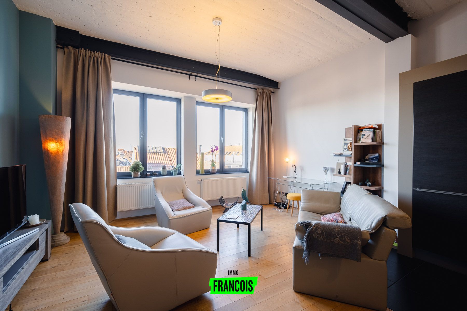 Penthouse 140 m² met groot terras 75m² , 2 slaapkamers en garage in Sint-Jans-Molenbeek - foto 5