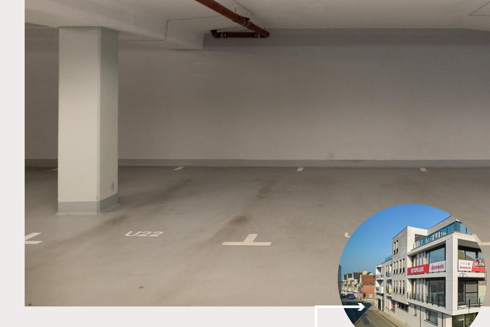 Parkeerplaatsen te koop in garage op de markt van Zwevezele - foto 1