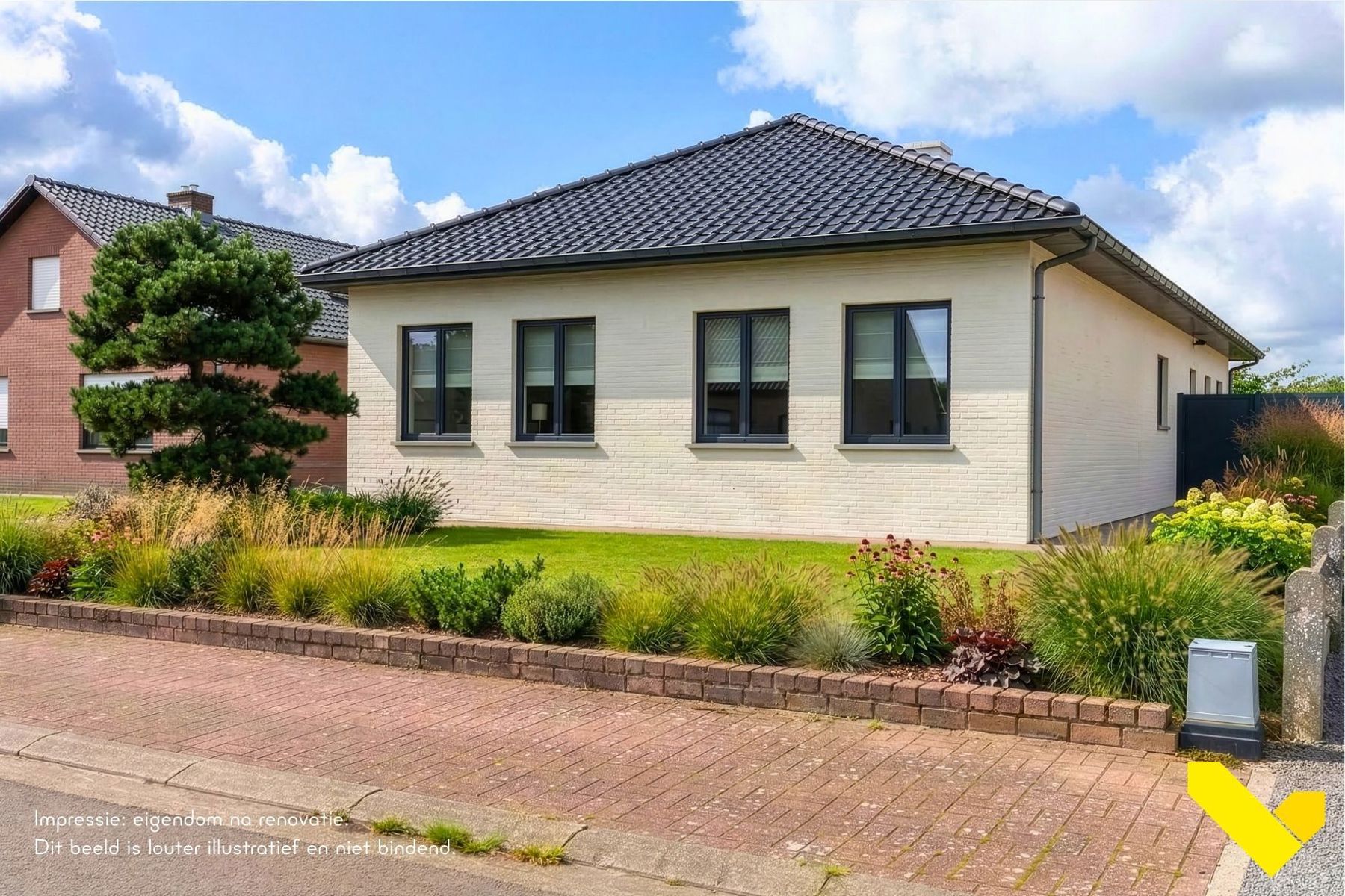 Ruime volledig onderkelderde gelijkvloerse woning. - foto 4