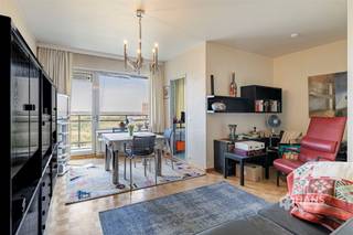 <p><span>Studio (43 m²) met west-georiënteerd terras (11 m²) in Antwerpen (2018).</span></p><p><span> </span></p><p><span>In deze lichtrijke studio woon je aan de rand van de stad met een prachtig, open zicht op de Konijnenwei en het Vlinderpaleis. De ligging is ideaal voor wie zich vlot wil verplaatsen met de auto, de fiets of het openbaar vervoer. Het bruisende Zuid, de Scheldekaaien en de gezellige Markgravebuurt bevinden zich allemaal op korte afstand.</span></p><p><span> </span></p><p><span>Het studio-appartement situeert zich op de zeventiende verdieping, wat garant staat voor een uniek en panoramisch uitzicht over de stad en de omgeving. Het ruime, west-georiënteerde terras van maar liefst 11 m² vormt een absolute troef: hier geniet je in alle rust van de avondzon en het weidse uitzicht.</span></p><p><span> </span></p><p><span>Via de aparte inkomhal kom je binnen in de studio. De lichtrijke leefruimte met slaaphoek (22 m²) biedt voldoende plaats om een gezellige woon- en slaapzone te creëren. Aansluitend bevindt zich de aparte keuken (5 m²), voorzien van de nodige basisuitrusting. De badkamer (4 m²) is uitgerust met een ligbad/douche, lavabomeubel en toilet.</span></p><p><span> </span></p><p><span>Tot slot beschikt de studio over een privatieve kelderberging en staat er een gemeenschappelijke fietsenstalling ter beschikking.</span></p><p><span> </span></p><p><span>Compact wonen, maar groots genieten van het uitzicht? Deze studio op de zeventiende verdieping combineert een uitstekende ligging met een terras waar je elke avond opnieuw van de zonsondergang geniet.</span></p><p><span> </span></p><p><span>Bewoonbare opp 43 m² – ref.: bruto vloeropp. Voor meer info of een gratis schatting surf naar </span><span><span>www.hansimmo.be</span></span></p><p><span> </span></p>