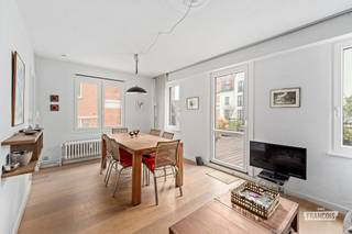 Op een absolute toplocatie, vlak achter de Zeedijk van De Haan, bevindt zich dit lichtrijke en gezellige appartement op de eerste verdieping. Dankzij de uitstekende ligging bevinden het strand, horeca, winkels en het openbaar vervoer zich op wandelafstand.<br /><br />Via de inkomhal bereikt u de aangename leefruimte die baadt in het natuurlijke licht en rechtstreeks uitgeeft op een ruim, zonnig terras waar u in alle rust kunt genieten. Aansluitend bevindt zich de praktische keuken.<br /><br />Het appartement beschikt verder over een badkamer uitgerust met een douchecabine, lavabo en toilet. Daarnaast zijn er twee volwaardige slaapkamers aanwezig: een ruime slaapkamer en een tweede, iets kleinere slaapkamer die perfect dienst kan doen als kinder-, logeer- of bureauruimte.<br /><br />Dankzij de uitzonderlijke ligging en het zonnige terras is dit appartement niet alleen een ideale vaste woonst of tweede verblijf, maar ook een uitstekende investeringsopportuniteit met een aantrekkelijk verhuurpotentieel. Hier krijgt u de kans om het appartement volledig naar eigen smaak in te richten en te genieten van alles wat de Belgische kust te bieden heeft.<br /><br />Voor meer informatie of een bezoek ter plaatse kunt u steeds contact met ons opnemen. Wij begeleiden u graag bij deze unieke vastgoedkans.<br /><br />Plan vandaag nog uw bezoek!<br /><br />