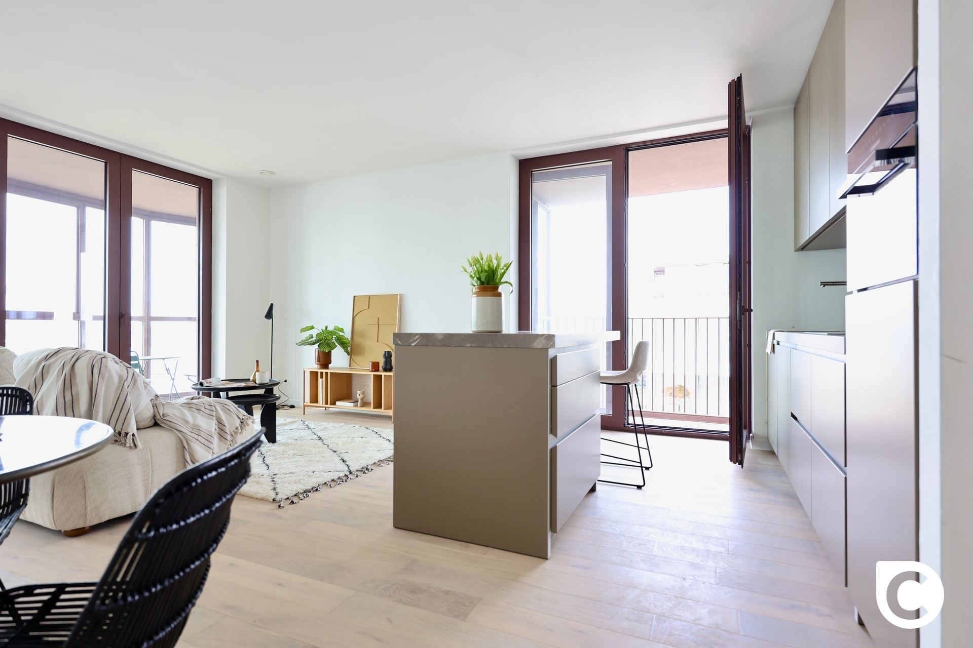 Nieuwbouw 1 slpk app met riante terrassen & Scheldezicht te Nieuw Zuid! - foto 2