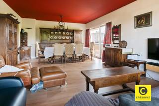 <p><span>Spacious 3-bedroom corner apartment in need of some updating, with a large terrace!</span></p><p><span>This bright apartment, measuring no less than 104m², is located on the</span><span><sup>3rd</sup></span><span> floor of a small-scale, well-maintained building in a prime location. You’ll enjoy a central location on the renowned Fruithoflaan, close to shops, schools, parks, sports facilities, public transportation, and major access roads. This charming apartment, with a favorable EPC B rating, is asbestos-free and available upon signing the deed. The property is move-in ready, and with some minor renovations, it will undoubtedly offer significant potential for appreciation. In short, it’s perfect for owner-occupancy but also represents an attractive investment with a solid return!</span></p><p><span> </span></p><p><span>The apartment has the following layout:</span></p><p><span> </span></p><p><span>Entrance hall, living room &amp;, kitchen:</span></p><p><span>You enter the apartment through the entry hall, which features a security door, a built-in coat closet, and a videophone. The sense of spaciousness, the open layout, and the beautiful natural light are the common threads running throughout the apartment, but the authentic checkerboard parquet flooring also immediately catches the eye. The spacious (approx. 31 m²) living room offers a green view of the treetops along Fruithoflaan and exudes plenty of character thanks to the cozy decorative fireplace, the stunning moldings, and the beautiful parquet flooring. The comfortable kitchen, with plenty of counter and storage space, is adjacent and equipped with a ceramic stove, range hood, oven, dishwasher, fridge-freezer, and a one-and-a-half sink. </span></p><p><span> </span></p><p><span>Bedrooms, bathroom &amp; toilet:</span></p><p><span>The apartment has 3 spacious bedrooms (approx. 8, 11, and 16 m²). Two of the rooms can easily be combined, making them perfect for a master bedroom with an en suite bathroom and/or walk-in closet. The bathroom features a bath/shower combination, a large vanity with ample storage space, and includes connections for your washer and dryer. The separate toilet with a hand sink is located in a separate room.</span></p><p><span> </span></p><p><span>Terrace, basement &amp;, and garage:</span></p><p><span>Through the kitchen, you have access to a southeast-facing terrace where you can always get some fresh air or enjoy a sparkling aperitif with a view of the greenery. A private basement is included. The extra-large garage with an automatic door is a true luxury, providing space for both your car and bicycle(s). Moreover, there is so much space that it’s permitted to park your car in front of the garage as well, so you essentially get a parking spot as a bonus. Furthermore, the garage is connected to its own electricity meter, ideal for appliances, electric vehicle charging, and more. The garage can be purchased as an option (€ 32,500).</span></p><p><span> </span></p><p><span>Additional benefits:</span></p><p><span>- Mobiscore 9.4</span></p><p><span>- 104 m² (according to EPC)</span></p><p><span>- EPC B</span></p><p><span>- Mostly high-efficiency windows</span></p><p><span>- 10 cm PUR roof insulation</span></p><p><span>- Asbestos-free</span></p><p><span>- Kitchen in good condition</span></p><p><span>- Patio</span></p><p><span>- Basement</span></p><p><span>- Garage</span></p><p><span>- Low monthly expenses</span></p><p><span> </span></p>