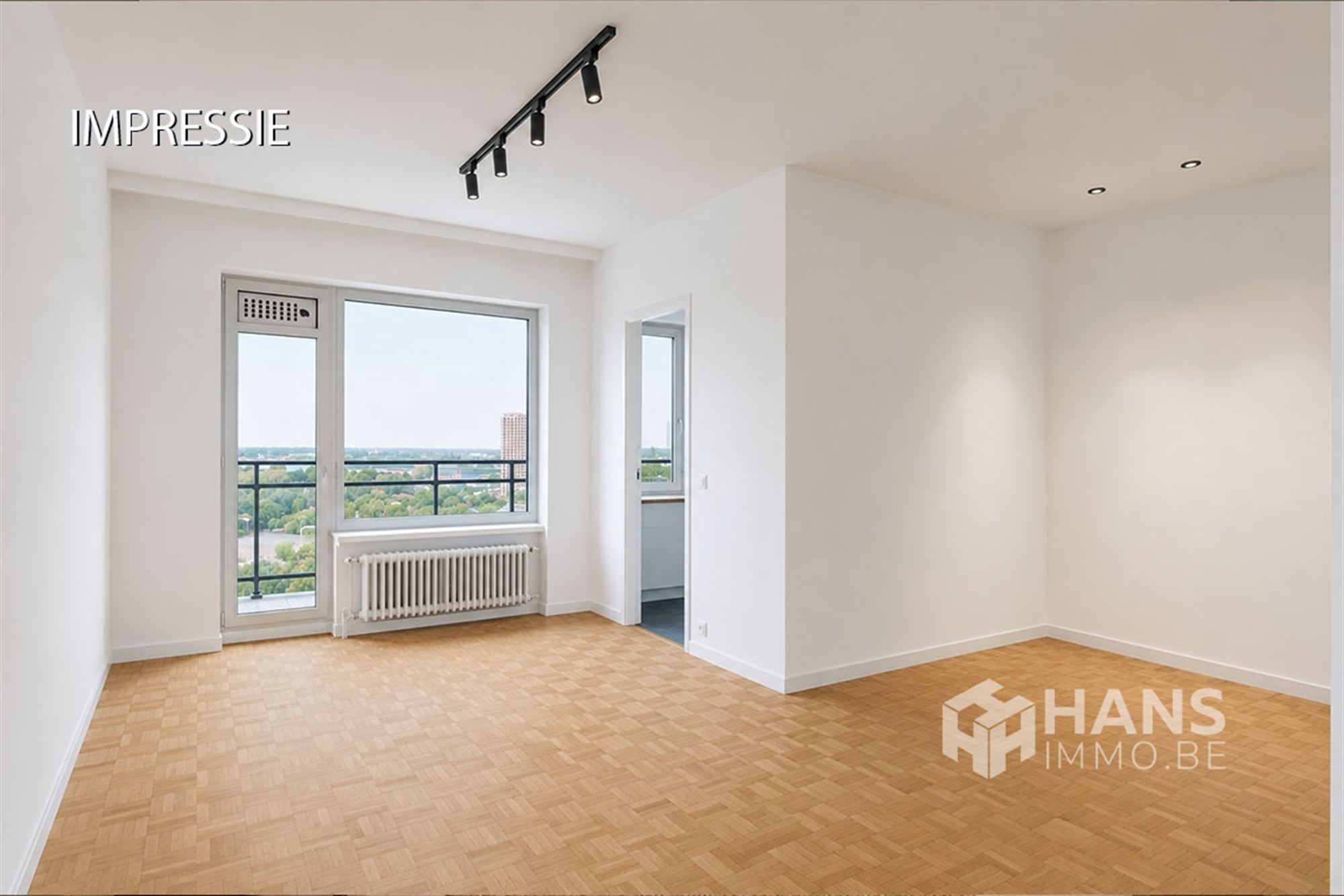 Studio (43 m²) met west-georiënteerd terras (11 m²) in Antwerpen (2018). - foto 4