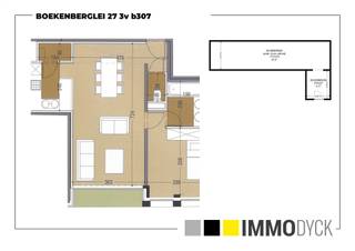 Ligging: Appartement met 1 slaapkamer centraal gelegen te Deurne-zuid op de 3° verdieping van een recent (2015) gebouw met lift.  In de directe...
