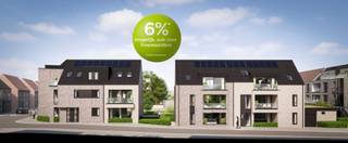 6% BTW mogelijk (ook voor investeerders) onder voorwaarden! De werken starten in september 2026.<br /><br />"Residentie Livingstone" omvat 20 volledig afgewerkte en energiezuinige BEN-nieuwbouwappartementen en 1 handelsruimte. Het project is centraal gelegen te Mol, op wandelafstand van het centrum, station, scholen, winkels, ontspanning, horeca, ..., en met een vlotte verbinding naar de Ring.<br /><br />Appartement B0.2 (gelijkvloers):<br /><br />Via de inkomhal, met gastentoilet, kom je in de open leefruimte, opgedeeld in een zithoek, eethoek en open keuken met aansluitende berging met aansluitingen voor wasmachine en droogkast. Vanuit de keuken heb je toegang tot het terras van 12 m² met aansluitende tuin van 59 m². Vooraan heb je via de zithoek toegang tot een 2de terras van 9,5 m².<br /><br />De nachthal geeft uit op 2 slaapkamers, een dressing, een badkamer met douche, en een 2de toilet.<br /><br />In de kelder koop je verplicht een autostaanplaats en kelderberging. <br /><br />Elk appartement is ontworpen met maximale aandacht voor ruimte, comfort en duurzaamheid. Ze worden uitgerust met o.a. vloerverwarming aangestuurd door een geothermische warmtepomp, zonnepanelen, een ventilatiesysteem D met warmterecuperatie en regenwaterrecuperatie. Hierdoor geniet je van een bijzonder lage energiekost. Het E-peil bedraagt maximaal E10, waardoor je geniet van een vrijstelling van de onroerende voorheffing gedurende 5 jaar én een voordelige BEN-korting op je woonkrediet.<br /><br />De kwalitatieve appartementen, met bewoonbare oppervlaktes van 56 tot 122 m², zijn voorzien van 1, 2 of 3 slaapkamers en beschikken over een terras en/of privatieve tuin met zicht op de mooi aangelegde gemeenschappelijke binnentuin.<br /><br />De afwerking van je appartement kies je zelf. Via ruime afwerkingsbudgetten en een selectie van aangeduide leveranciers kies je de materialen die jij wenst... en creëer je zo jouw eigen unieke thuis!<br /><br />De verkoop geschiedt onder de Wet Breyne (bescherming van de koper).<br /><br />Contacteer ons via 014 756 756 of via info@verlindenvastgoed.be voor meer informatie (plannen, lastenboek, prijslijst, ...) of een afspraak ter plaatse, in ons kantoor te Mol, Geel, of Olen, of bij u thuis.