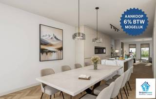 In samenwerking met RDS bieden wij met trots een prachtige halfopen nieuwbouwwoning aan aan de Koningin Astridlaan in Bornem. Deze woning combineert een eigentijds ontwerp met een hoogwaardige afwerking en wordt gebouwd met oog voor duurzaamheid en energie-efficiëntie. Met een bewoonbare oppervlakte van circa 194m² (gelijkvloers 89m2, verdieping 67m2 en zolder 38m2) Er wordt een vaste trap naar de zolder voorzien waardoor er nog een slaapkamer/hobbykamer kan worden gemaakt. Op dit ruime perceel van 785 m² geniet u van een lichtrijke leefruimte met open keuken, drie slaapkamers waarvan één met dressing, een badkamer met ligbad én douche, afzonderlijke toiletten, berging en zolderruimte. De woning wordt gerealiseerd als BEN-woning met een E-peil lager dan 20. Dankzij de combinatie van een lucht-water warmtepomp, vloerverwarming, actieve koeling, ventilatiesysteem D en zonnepanelen bent u verzekerd van een laag energieverbruik en een maximaal wooncomfort. Het buitenschrijnwerk in zwart aluminium met superisolerende beglazing, een budget van € 15.000 voor keuken en € 6.500 voor sanitair, hoogwaardige vloeren en faïence en de aanwezigheid van een elektrische handdoekdroger in de badkamer benadrukken de kwalitatieve afwerking. De start van de werken is voorzien in het voorjaar van 2026. Prijs: € 594.500, exclusief kosten (registratie, notaris, btw, aansluitkosten nutsvoorzieningen, taksen en landmeter).
Interesse? 015 420 277 of info@briljantimmo.be