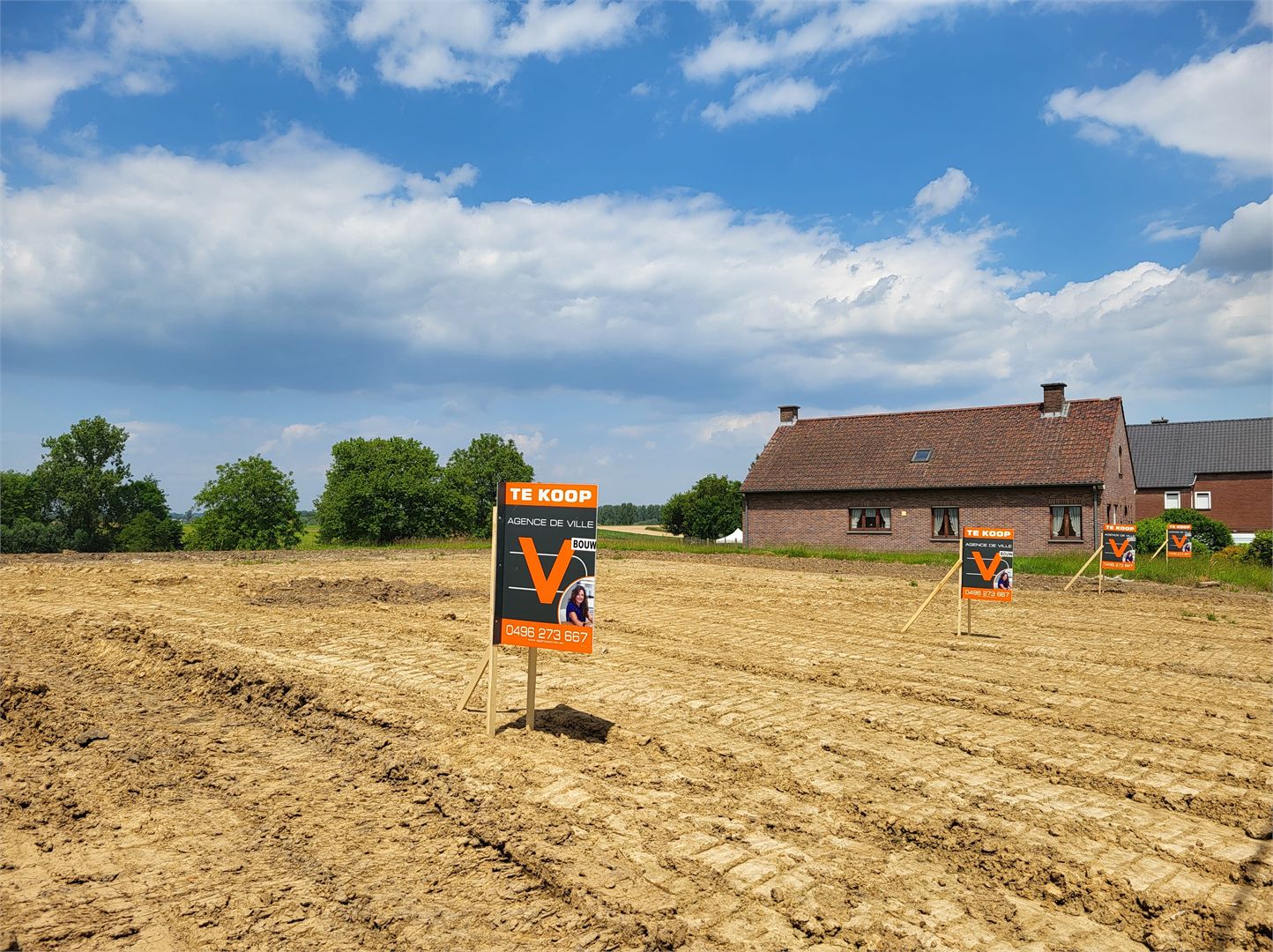bouwgrond voor halfopen bebouwing op 435 gelegen in het hartje van de Vlaamse Ardennen met panoramisch uitzicht op de velden! - foto 4