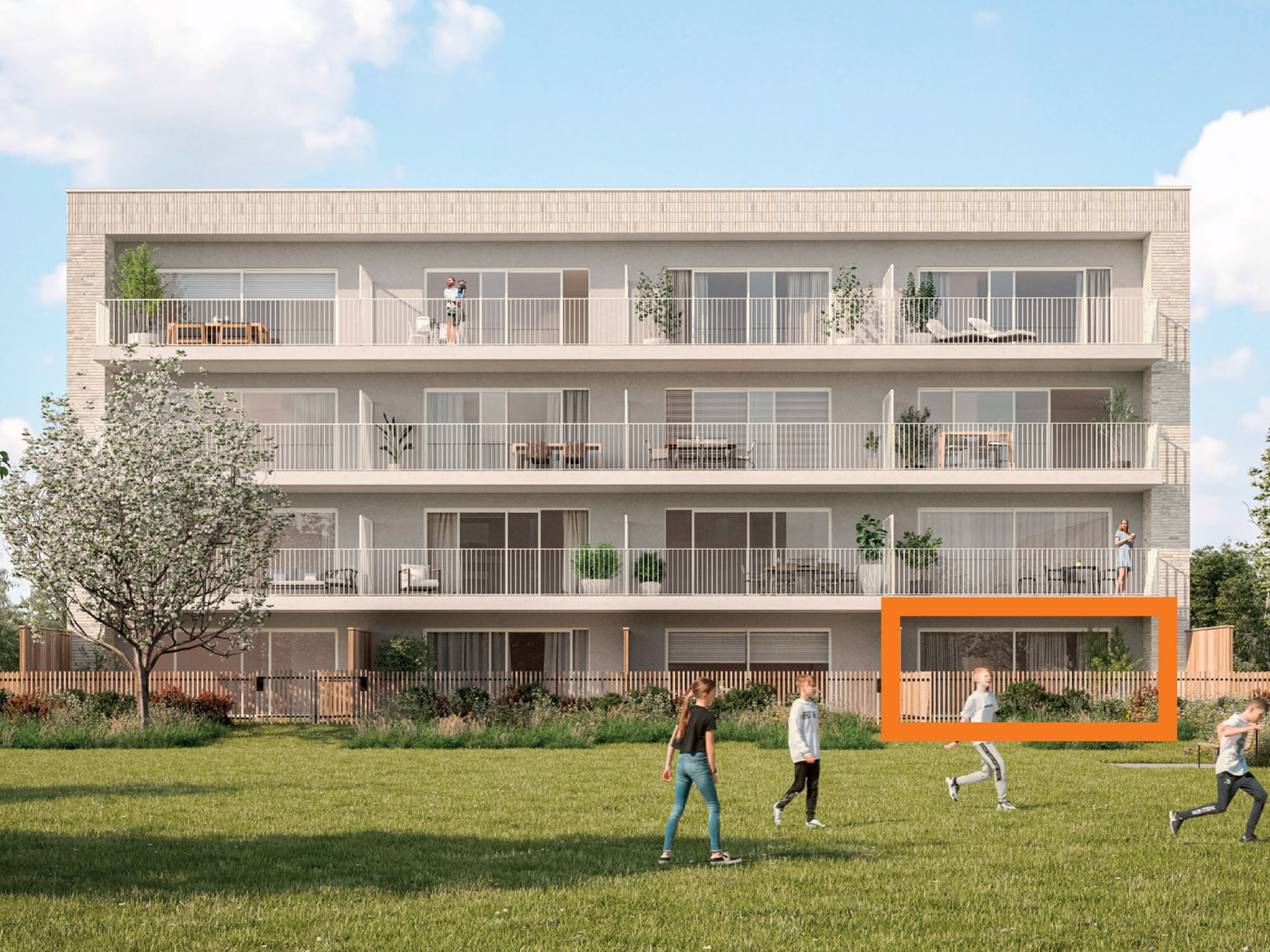 Lot 55 App 0.A1 Gelijkvloers appartement met 2 slaapkamers (92 m², terras 16 m²) - foto 1