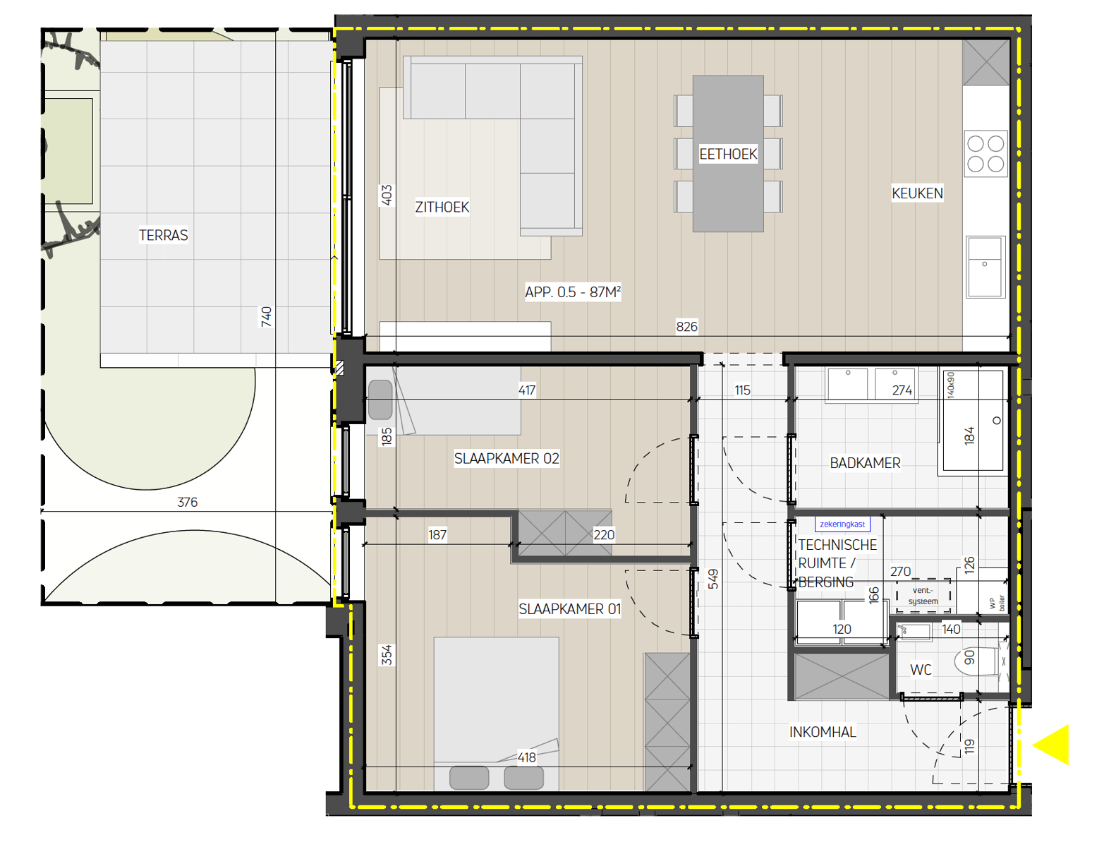 Appartement à vendre à Rijkevorsel avec 2 chambres - photo 2