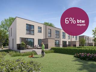 Uiterst energiezuinige woning met de nieuwste technieken (E-peil : -33!). 6% mogelijk! Meer info via de bouwadviseur.Gelijkvloers : bestaande uit een...