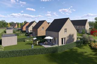 <strong> Loten 7-8-14 GERESERVEERD - IN OPTIE <br /><br />Ontdek Residentie HELIOS, een stijlvol nieuwbouwproject te hartje Eindhout, in een groene- en autoluwe omgeving. </strong><br /><br />Dit project wordt gerealiseerd aan de “Zonneheem”. Deze weg vormt een nieuwe doorsteek tussen de Gemeenteheidestraat en de Molenstraat. Hier wordt zelfs geen doorgaand verkeerd toegestaan. <br /><br />In vlotte verbinding naar winkels, horeca, dorpsvoorzieningen, op- en afrit E313, is het hier genieten van comfortabel wonen met alles vlakbij. <br /><br />Het project omvat <strong>16 energiezuinige woningen</strong>, allen voorzien van 3 slaapkamers, open of halfopen bebouwd. De badkamers zijn voorzien van zowel douche als een ligbad, een afgewerkte private tuin inclusief tuinhuis, een (berg)zolder, en elke woning beschikt over een (eigen) carport of inpandige garage.<br /><br />De percelen hebben oppervlaktes die variëren van 205m² tot 506m².<br /><br />Dankzij de hoogwaardige afwerking, veel lichtinval, E-peil <E10, zonnepanelen, warmtepompen, vloerverwarming is residentie Helios helemaal klaar voor de toekomst. <br /><br />De centrale ligging combineert dorpsgezelligheid met vlotte verbindingen én natuur in de onmiddellijke omgeving.<br /><br />Helios: centraal, duurzaam en zorgeloos wonen te Eindhout.