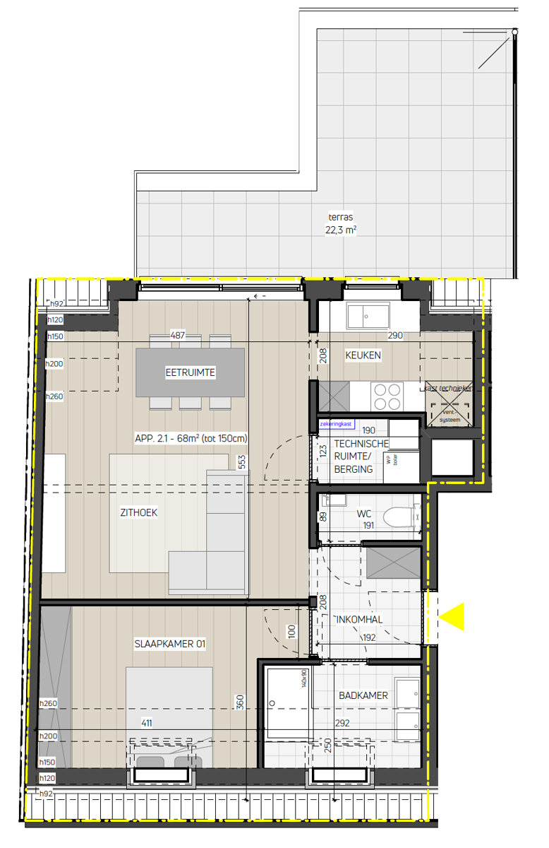 Appartement à vendre à Rijkevorsel avec 1 chambre - photo 2