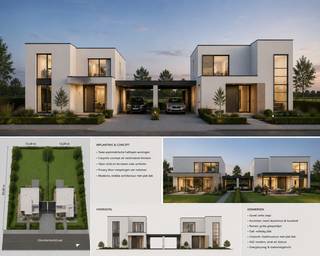 Op zoek naar een project voor het bouwen van 2 halopen woningen op een rustige, groene locatie? Dan bieden deze twee identieke bouwgronden een unieke kans. U geniet hier van een prachtig uitzicht op het achterliggende landschap en de mogelijkheid tot het realiseren van 2 halfopen bebouwingen.<br />De bouwvoorschriften laten zowel woningen met zadeldak als met plat dak toe. Met een bouwdiepte van 18 meter op het gelijkvloers en 12 meter op de verdieping, kan u hier moeiteloos een ruime woning realiseren met een bewoonbare oppervlakte van meer dan 200 m².<br />Daarnaast bevindt het centrum met alle nodige voorzieningen zich in de nabije omgeving. Dankzij de vlotte verbinding naar de E17 (Antwerpen – Gent) combineert deze ligging perfect rust en bereikbaarheid.<br />Kortom, de ideale locatie voor wie comfortabel en groen wil wonen zonder in te boeten aan mobiliteit.<br />Wenst u meer informatie over de bouwvoorschriften of andere details? Aarzel niet om contact op te nemen.<br /><br />Wg - Vkr - Vv - Gmo - Gvg