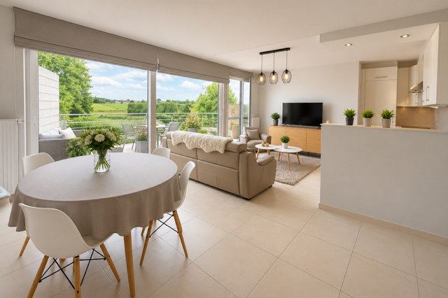 INSTAPKLAAR APPARTEMENT MET RUIM TERRAS TE HUUR! - foto 2