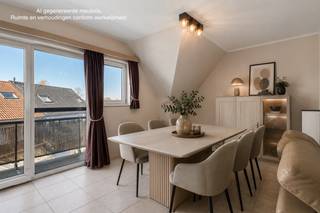 <p>Te koop: instapklaar appartement in Opwijk, gelegen aan de Ringlaan, op wandelafstand van het centrum en nabij openbaar vervoer en invalswegen.</p>
<p> </p>
<p>Dit gesloten appartement (bouwjaar 1999) biedt een comfortabele indeling met twee slaapkamers en de mogelijkheid tot uitbreiding naar meerdere slaapkamers. De woning beschikt over elektrische rolluiken, airco, een gezellige haard en een open keuken. Er is een berging aanwezig en een staanplaats met toegang tot een gemeenschappelijke garage. De garage dient mee aangekocht te worden voor €26.000. Verwarming gebeurt via een energiezuinige warmtepomp.</p>
<p> </p>
<p>Belangrijkste ruimtes:<br />• Living met gezellige haard en veel lichtinval<br />• Open keuken met praktische indeling<br />• Twee slaapkamers met uitbreidingsmogelijkheid<br />• Badkamer met verzorgde afwerking<br />• Berging voor extra opslag<br />• Terras voor buitenmomenten<br />• Staanplaats en gemeenschappelijke garage</p>
<p> </p>
<p>Troeven:<br />• Instapklaar appartement met uitbreidingsmogelijkheid<br />• Nabij centrum, openbaar vervoer en invalswegen<br />• Verwarming via warmtepomp en elektrische rolluiken<br />* Volledig asbestvrij</p>
<p> </p>
<p>Neem vandaag nog contact op met je ERA-makelaar voor een bezoek.</p>
<p> </p>
<p>JOUW DROOMAPPARTEMENT. ZO GEVONDEN!</p>