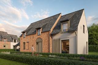 Lot 4 is zonder twijfel één van de blikvangers van het project. Deze exclusieve vrijstaande villawoning combineert een verfijnde architectuur met uitzonderlijk ruime woonvolumes en een hoogwaardig afwerkingsniveau.<br /><br />De woning beschikt over een ruime leefruimte, volledig ingerichte keuken, 4 slaapkamers, 2 badkamers, een polyvalente zolderuimte, 2 carports en een grote tuin met terras.<br />Dankzij de doordachte indeling en de royale oppervlakte geniet je hier van een uitzonderlijk wooncomfort.<br /><br />Ook deze woning wordt uitgerust met de nieuwste energietechnieken. Een geothermische warmtepomp, vloerverwarming, zonnepanelen en ventilatie met warmterecuperatie zorgen voor een duurzame en energiezuinige thuis.<br /><br />Je nieuwe woning wordt sleutel-op-de-deur gerealiseerd, inclusief oprit, terras en tuinomheining met haag. Onze klantenbegeleider begeleidt je persoonlijk tijdens het bouwtraject, zodat jouw woning perfect aansluit bij jouw wensen.