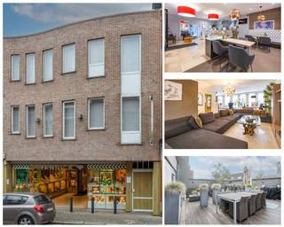 <p>In het centrum van Kontich, op een uiterst commerciële locatie met veel passage, bevindt zich dit uitzonderlijk veelzijdige handelspand met bovenliggende duplexwoning. Het gebouw, opgetrokken in 1989, combineert een ruime, instapklare commerciële ruimte met een bijzonder groot en lichtrijk duplex-appartement van maar liefst 240 m². Een unieke kans voor wie comfortabel wonen en professioneel ondernemen wil combineren, of zoekt naar een waardevaste investering.<br /><br /><strong>GELIJKVLOERS HANDELSPAND (</strong><strong>200 m²)<br /></strong>Het gelijkvloers werd jarenlang uitgebaat als juwelierszaak en is perfect onderhouden. De grote raampartijen en brede etalage zorgen voor maximale zichtbaarheid in een drukke, centrale winkelstraat.</p>
<p>Hoogwaardige afwerking, uitgerust met beveiligings- en alarminstallaties<br />Grote, open verkoop ruimte met veel lichtinval<br />Atelier-/werkruimte en stockage achteraan<br />Extra berging/kantoor<br />Airco<br />Kitchenette en apart toilet</p>
<p>Geschikt voor luxeretail, dienstverlening, boutique, optiek, praktijkruimte, kantoor… . Door de ruime oppervlakte biedt het pand eindeloze mogelijkheden voor diverse handelsactiviteiten.</p>
<p><strong><br /></strong><strong>WOONST-DUPLEXAPPARTEMENT (240 m²)<br /></strong>Via een aparte ingang bereik je de ruime en goed ingedeelde woonst, verdeeld over twee verdiepingen.</p>
<p><strong>VERDIEPING 1<br /></strong>Zeer grote leefruimte met grote ramen en natuurlijke lichtinval<br />Volledig uitgeruste keuken met aansluitende wasplaats/berging<br />Prachtig zonnig terras, ideaal voor ontspanning en buitenleven<br />Apart toilet</p>
<p><b>VERDIEPING 2<br /></b>4 tot 5 slaapkamers, ideaal voor een groot gezin of voor wie extra bureauruimte nodig heeft<br />De master-bedroom met dressing heeft toegang tot extra terras<br />Badkamer met ligbad, douche en dubbele lavabo met meubel<br />Apart toilet<br />De 5<sup>de</sup> slaapkamer is voorzien van waterleidingen en afvoer voor een tweede badkamer</p>
<p><br /><strong>POSITIEVE ASPECTEN<br /></strong>Absolute topligging in Kontich<br />Grote handels- én woonoppervlaktes<br />Aparte ingangen voor handel en woonst<br />5 slaapkamers<br />2 zonnige terrassen<br />Bouwjaar 1989, zeer solide en kwalitatief gebouwd<br />Instapklaar en polyvalent in gebruik</p>