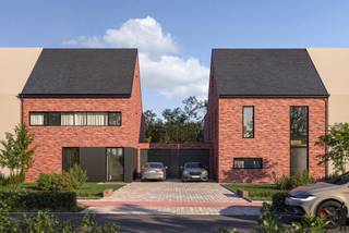 Moderne <strong>BEN</strong> <strong>nieuwbouwwoning </strong>met <strong>3 slpk.</strong> te <strong>Meer - Hoogstraten!</strong><br /><br /><span>INDELING<br /></span><strong>Gelijkvloerse verdieping:<br /></strong>- Inkomhal met gastentoilet<br />- Ruime open leefruimte met uitgeruste keuken<br />- Inpandige garage<br />- 2 ruime bergingen<strong><br /><br />Eerste verdieping:<br /></strong>- Hoofdslaapkamer met dressingruimte<br />- 2 slaapkamers van ca. 10,4 - 13m²<br />- Badkamer<br />- Separaat toilet<br /><br /><strong>Tweede verdieping:</strong><br />- Grote, open ruimte welke verder in te richten is naar wens<br />- Bergruimte<br />- Technische ruimte<br /><br /><span>BIJZONDERHEDEN</span><br />- <strong>Afwerking naar wens</strong> volgens budgetten opgenomen in het lastenboek<br />- <strong>E-peil 7</strong><br />- Stalen deur voorzien tussen inkomhal - woonkamer<br />- Terras, oprit en de <strong>tuin </strong>worden ingericht opgeleverd<br />- Nabij de <strong>Nederlandse grens</strong>, alsook de toegangsweg richting <strong>Antwerpen</strong>