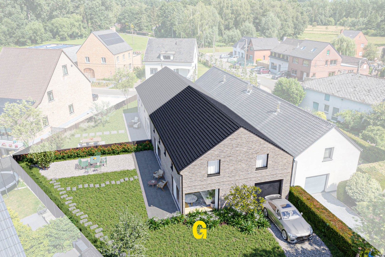 Landelijk en rustig gelegen perceel bouwgrond bestemd voor halfopen bebouwing, op 4a 44ca, vlakbij het centrum van Hoeselt - foto 2