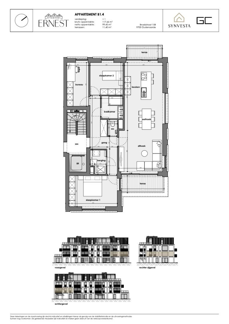 Apartment for sale in Oudenaarde with 2 bedrooms - photo 3