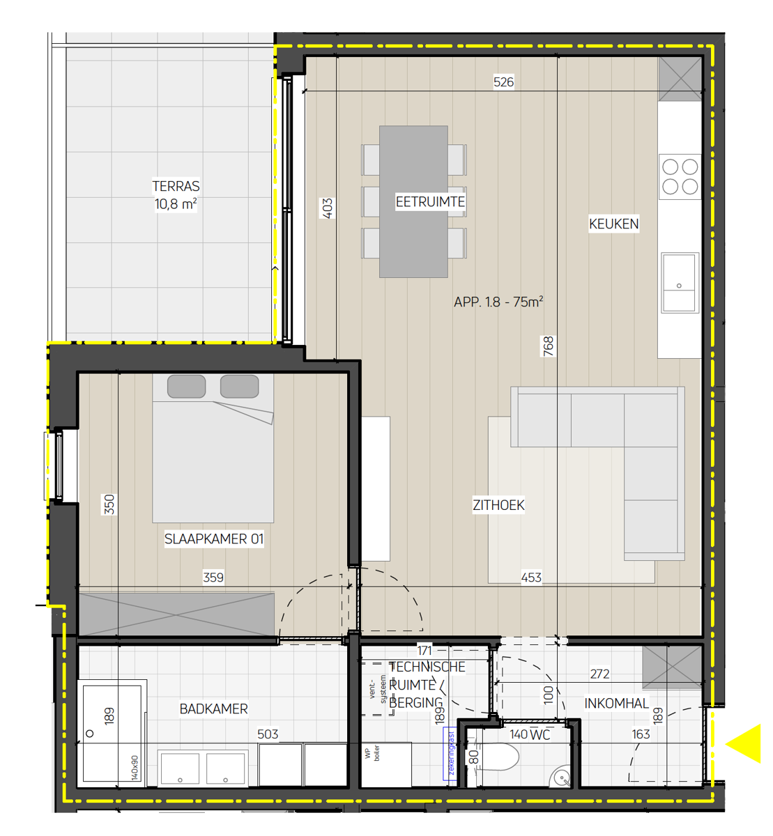 Appartement à vendre à Rijkevorsel avec 1 chambre - photo 2
