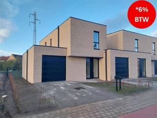 VERKOOP AAN 6% BTW mogelijk onder voorwaarden !Nieuwbouwproject van 5 ruime, moderne woningen met plat dak nabij het centrum van Mol.Deze woningen...