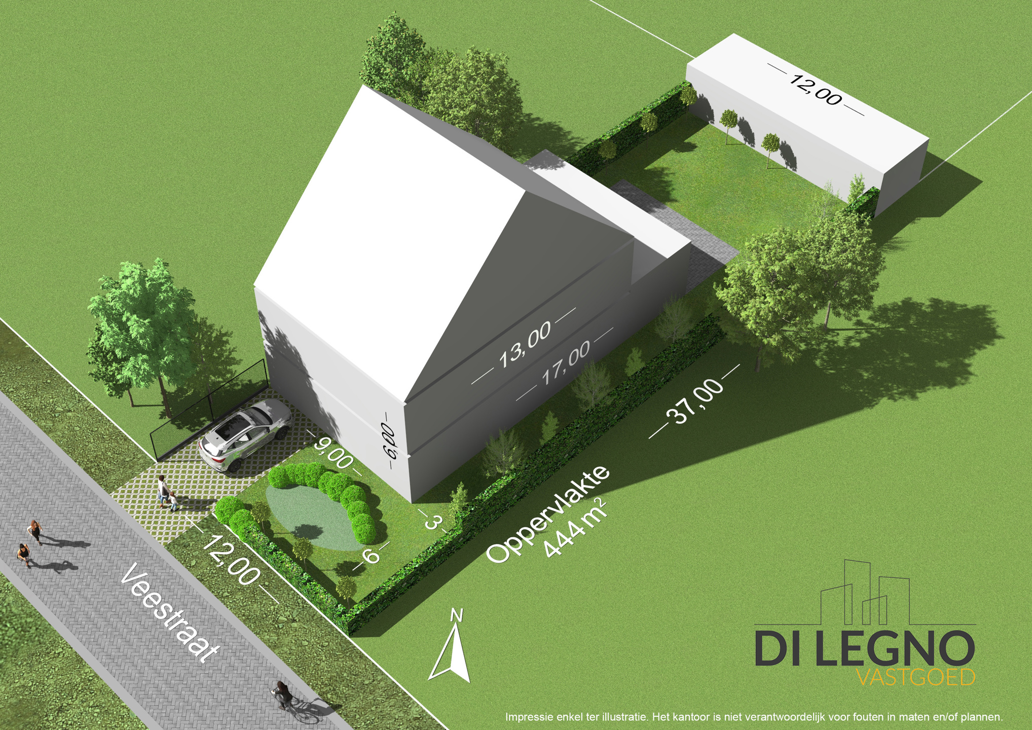 Zeer gunstig gelegen bouwgrond van 444 m² voor ruime HOB - foto 3