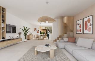<p>Het modernistisch woonconcept rondom een lommerrijke patio met waterpartij geeft een waar Urban Jungle gevoel door zijn groenblijvend karakter en zijn exotische aandoende beplanting. <br />Het project is gelegen op de hoek van de Aerdenlei en de Van Hemelrijcklei en omvat 16 lichtrijke wooneenheden met terrassen en één commercieel gelijkvloers. De woning en de appartementen beschikken over één, twee of drie slaapkamers. De koper heeft inspraak in de afwerking van keuken, badkamer en vloerafwerking door middel van stelposten in het lastenboek. <br />Het duurzame karakter van het project vertaalt zich in een E-peil 20 door middel van geothermische warmtepomp in combinatie met zonnepanelen. Waar nodig zal het appartement ook beschikken over een individuele PV-installatie. De vloerverwarming kan tevens omgeschakeld worden in koelmodus tijdens de zomermaanden. <br />De uiterst centrale ligging zorgt ervoor dat het bruisende Brasschaatse leven en Park van Brasschaat zich op wandelafstand bevinden. Beide bouwdelen hebben toegang tot een gemeenschappelijke ondergrondse parkeergarage met bergingen. <br />De optimale indeling met grote raampartijen, zonnige terrassen, duurzame technieken en de locatie zorgen voor een uiterst comfortabele woonervaring. <br />Mogelijkheid om een appartement deels aan te kopen tegen verlaagd BTW-tarief van 6%* (*indien u als koper hiervoor in aanmerking komt). Informeer bij ons naar de voorwaarden.</p>
<p></p>