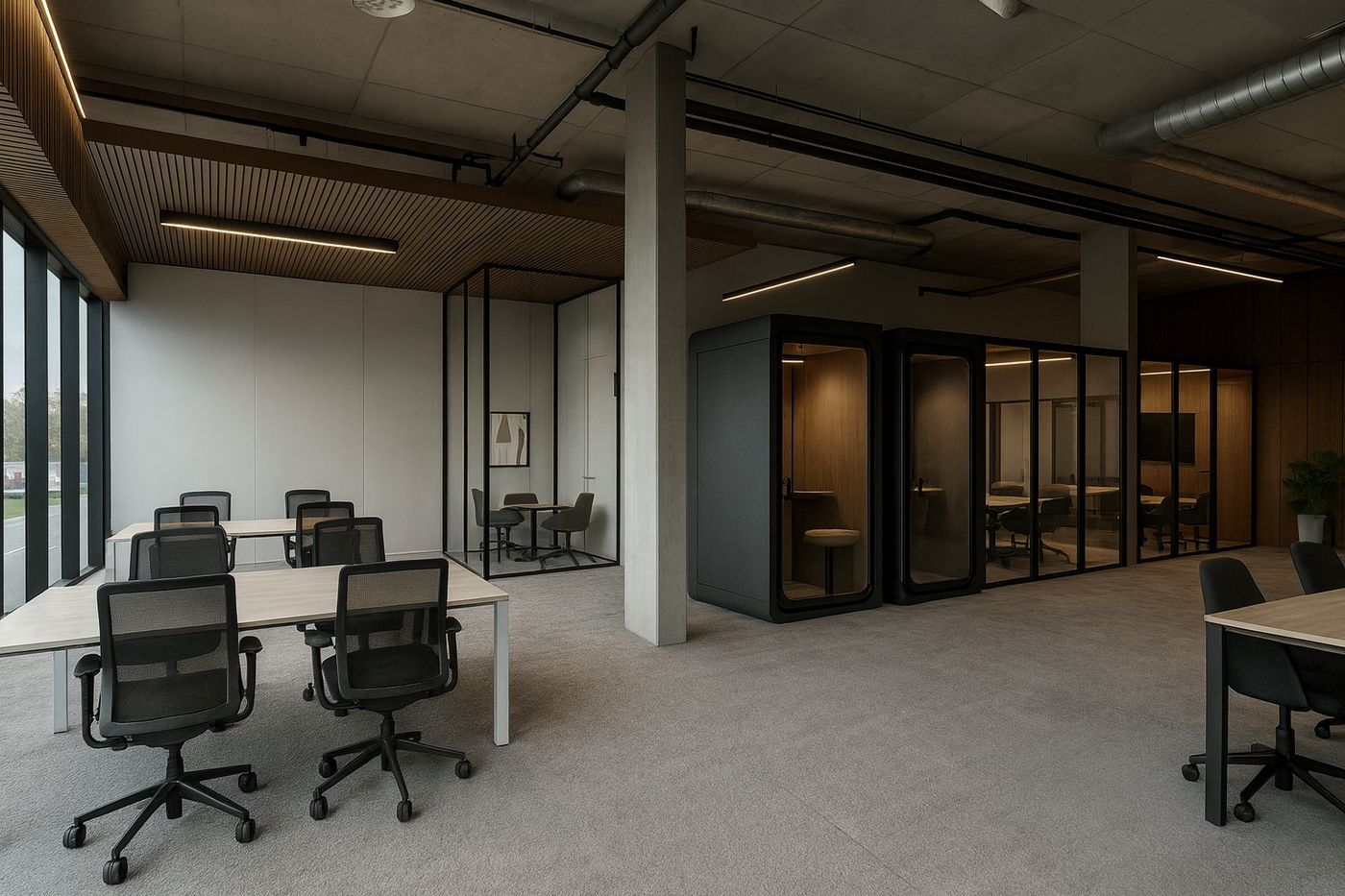 High-end kantoorruimtes te huur met visibiliteit langs de E17 - foto 1