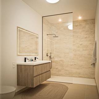 <p><span>6 BEN appartementen in een stijlvolle en hedendaagse architectuur, die focust op kwaliteitsvol wonen met veel aandacht voor licht en lucht.</span></p><p><span> </span></p><p><span>INDELING</span></p><p><span> </span></p><p><span>Inkomhal met toilet. Drie slaapkamers en één badkamer. Technische berging en aparte berging. Ruime living met aansluitend terras van ca. 36 m².</span></p><p><span> </span></p><p><span>Bijzonderheden:</span></p><p><span> </span></p><p><span>-Individuele zonnepanelen</span></p><p><span>-Geothermische warmtepomp</span></p><p><span>-Vloerverwarming</span></p><p><span>-Ventilatie</span></p><p><span>-Eerste bewoning</span></p><p><span> </span></p><p><span>BTW-vermelding:</span></p><p><span> </span></p><p><span>6%</span></p><p><span>-Grondaandeel: € 123.000 + 12% = € 137.760</span></p><p><span>-Constructie: € 394.500 + 6% = € 418.170</span></p><p><span>Totaal: € 555.930</span></p><p><span> </span></p><p><span>21%</span></p><p><span>-Grondaandeel: € 123.000 + 12% = € 137.760</span></p><p><span>-Constructie: € 394.500 + 21% = € 477.345</span></p><p><span>Totaal: € 615.105</span></p><p><span> </span></p>