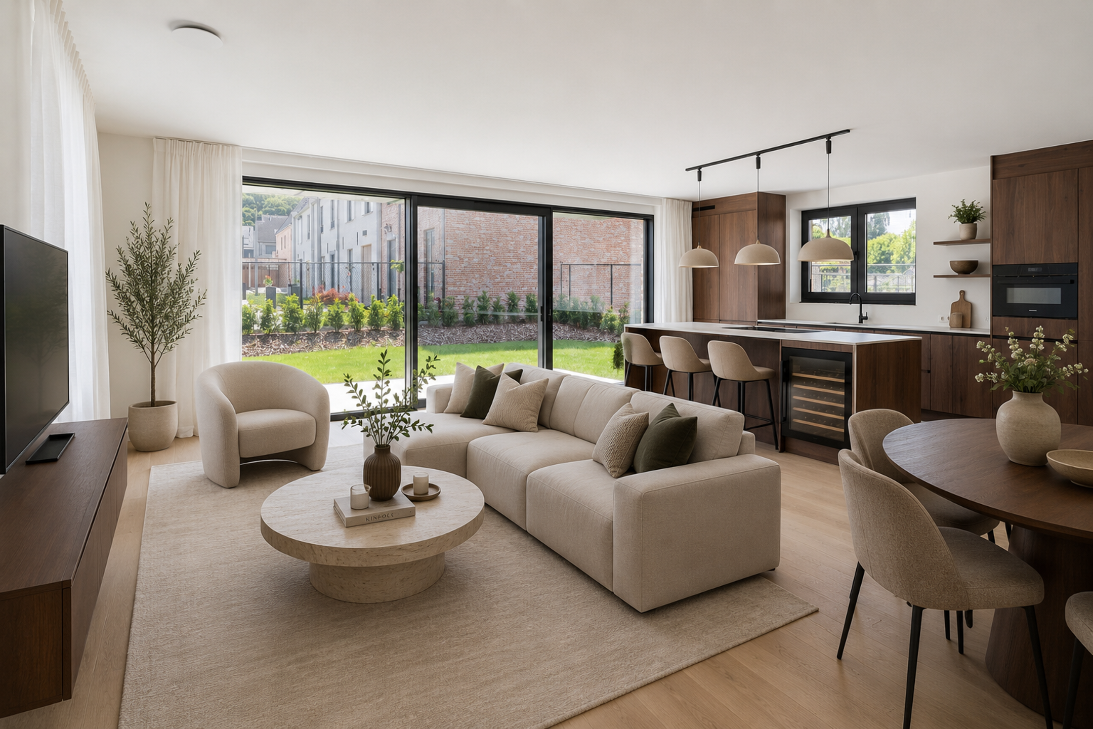 Luxueus afgewerkt gelijkvloersappartement met 3 slaapkamers - foto 5