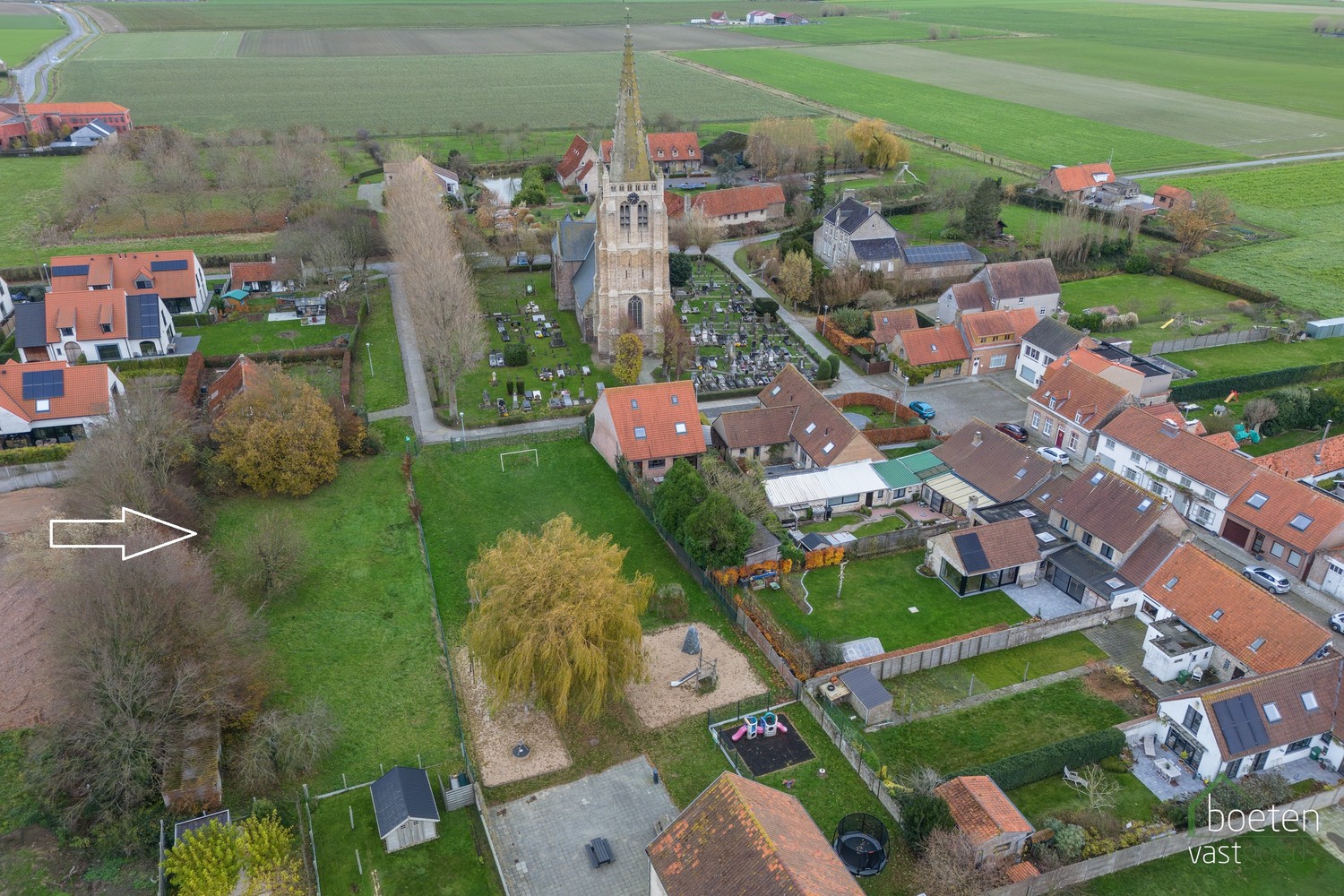 BEAUVOORDE: Residentieel lot bouwgrond van ca 1.200m², zuidwest oriëntatie en geen bouwverplichting - foto 4