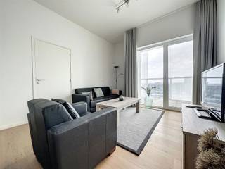 Cet appartement lumineux avec terrasse ensoleillée est situé au 17ème étage de The Park Tower. Réalisé par BESIX, une création bien pensée qui a reçu le prix Architizer A+.  Situé près de l'Eilandje, à côté du Park Spoor Noord et de l'AP Hogeschool, vous trouverez ce bâtiment remarquable.   Emplacement idéal pour un investissement ou une résidence personnelle. Nombreux établissements de restauration, transports publics à proximité, entouré de verdure avec une bonne accessibilité.  Aménagement : séjour lumineux, cuisine ouverte avec appareils encastrés (plaque de cuisson avec hotte, four mixte, réfrigérateur, évier en inox, lave-vaisselle), salle de bain moderne (douche à l'italienne, lavabo, toilettes), 1 chambre à coucher spacieuse, un espace de rangement utile qui sert de buanderie, une terrasse ensoleillée spacieuse avec une vue impressionnante.   Cet appartement est accompagné d'un emplacement pour vélo (17E), d'un débarras au sous-sol (B9) et la possibilité de l'achat d'une place de parking souterrain (208) pour EUR 25.000.   La Park Tower est dotée de systèmes avancés de ventilation, d'isolation, d'acoustique et de gestion du vent et de l'humidité. Grâce à sa construction, le bâtiment utilise également la lumière du jour de manière intelligente.