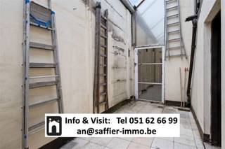 Info &amp; Visit: 051 62 66 99 - Voor de beschrijving en de wettelijke informatieplicht (art.5.2.6 VCRO en Watertoets, EPC, EPC-nummer,…) verwijzen we naar de advertentie op de website van Immo Saffier te bereiken via - https://www.saffier-immo.be/nl - waar u ook andere interessante panden kan terugvinden. De inhoud van deze advertentie valt onder de uitsluitende aansprakelijkheid en verantwoordelijkheid van Saffier Immo, An Vangaever BIV 512 837, die ons deze advertentie heeft aangeleverd. Klachten of opmerkingen over de inhoud dienen rechtstreeks aan Saffier Immo kenbaar gemaakt worden via e-mail: - an@saffier-immo.be -***xxxINW-Saffier-