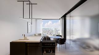 Mooi appartement gelegen op de 22e verdieping, met fenomenaal uitzicht en noord-oriëntatie. Het heeft 1 slaapkamer, een keuken, badkamer en terras.<br />Bij het appartement hoort een extra berging, gelegen op dezelfde verdieping.