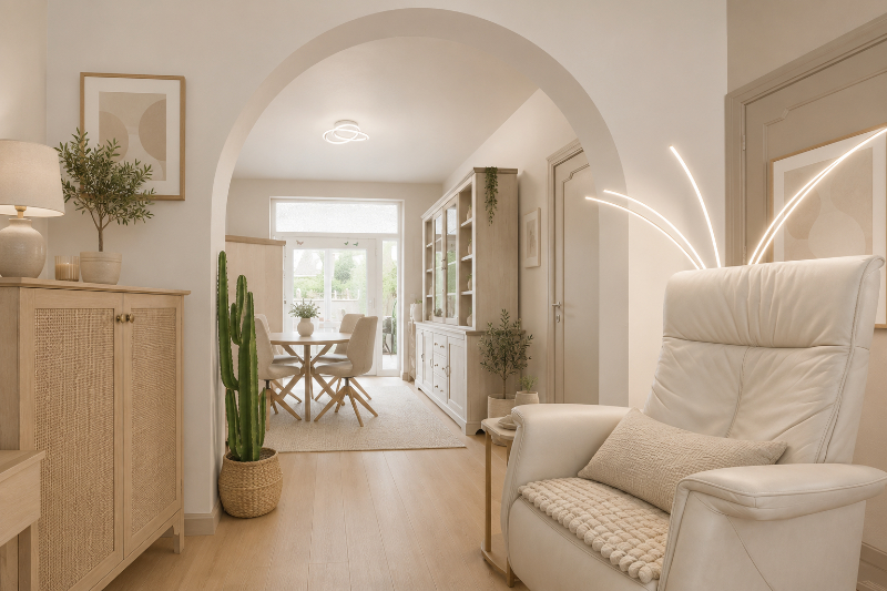 Perfect onderhouden, rustig gelegen woning met 3 slaapkamers (4 mogelijk) en tuinterras op een steenworp van het albertpark en de Leieboorden. - foto 4