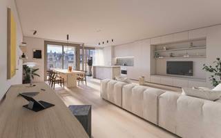 In de doorzonappartementen wordt de lichtinval en de sereniteit van de groene gevel in het hele appartement doorgetrokken. De grote ramen aan zowel de voor- als achterkant van de leefruimte zorgen voor een overvloed aan natuurlijk licht, waardoor de binnenruimte op elk moment van de dag straalt. Ieder doorzonappartement beschikt over twee knap afgewerkte slaapkamers.