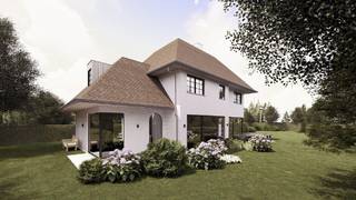 Unieke nieuwbouwvilla, omgeven door het groen langs de Zilversparrenstraat te Sint-Kruis (Brugge).INDELING VAN DE WONINGGELIJKVLOERS- Inkomhal-...