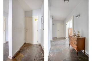 Dit gelijkvloers appartement is verrassend ruim ingedeeld en is ideaal voor wie op zoek is naar het gemak van een appartement maar de ruimte van een huis nog niet wenst achter te laten. <br />Op niveau -1 is er een zeer ruime eigen parkeerplaats met aparte kelderberging aanwezig. <br /><br />=> Ligging<br />Dit appartement ligt erg vlot bereikbaar ten opzichte van de binnenstad. Winkels, cultureel centrum, sport, scholen, horeca,... alles ligt op wandelafstand. Ook de toegang tot de autostrade en de Nederlandse grens liggen vlakbij. <br /><br />=> Gelijkvloers <br />- Royale inkomhal met ruimte voor vestiaire<br />- Betegeld gastentoilet in de hal<br />- Dubbele glazen deuren naar de leefruimte <br />- Luchtige woonkamer, met een gezellige zithoek aan de straatzijde<br />- Mooie leistenen vloer <br />- Verrassend veel lichtinval<br />- Rechtstreeks toegang tot het terras vanuit de woonkamer<br />- Verzorgde keuken met veel kastruimte en voorzien van alle hedendaags comfort<br />- Voldoende ruimte om eettafel te kunnen plaatsen<br />- Fijn tuincontact vanuit de keuken <br />- Ruime ouderlijke slaapkamer<br />- Volledig betegelde frisse badkamer met ligbad, douche en wastafel in verzorgd badkamermeubel<br />- Zeer ruime tweede slaapkamer/bureelruimte voorzien van veel praktische inbouwkasten<br />- Via schuifwanden directe toegang tot de zeer complete en ruime dressing<br />- Wasplaats/berging met uitgietbak<br />- Aparte CV-ruimte in de hal <br /><br />=> Kelder<br />- Zeer grote afgesloten garage<br />- Aansluitend nog een af te sluiten ruime kelderberging <br /><br />=> Indeling<br />Gelijkvloers: inkomhal met vestiaireruimte, gastentoilet, woonkamer, keuken, wasplaats/berging, ouderlijke slaapkamer, tweede slaapkamer/bureel met complete dressing, badkamer, cv-ruimte en terras; <br />Kelder: grote afgesloten garage en kelderberging.