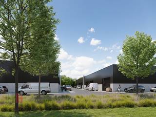 Uitstekend gelegen nieuwbouw KMO-unit te koop in Sint-Lievens-Houtem (Bavegem). De casco KMO-unit is opgebouwd uit een staalconstructie met een...