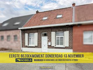 1ste bezoekdag donderdag 13 november! Inschrijven kan via www.nobels.be onder referentienummer 4179884.TE RENOVEREN GESLOTEN BEBOUWING met STADSKOER...