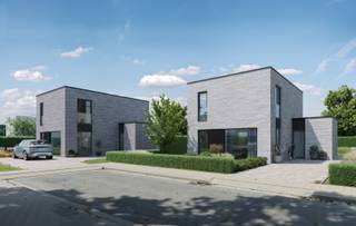 In Kwaadbunder in Wespelaar bouwden we deze fraaie open bebouwing op een mooi perceel van 457 m². Rustig gelegen, in een verkeersluwe straat in onze nieuwe familievriendelijke woonwijk. <br /><br />Deze vrijstaande woning in moderne architectuur heeft alles wat een gezin verwacht; een aangenaam ruime woonkamer, grote raampartijen, een ingerichte keuken en badkamer, 3 ruime slaapkamers én een mooie tuin met gezellig terras. <br /><br />Deze woning met E-peil 13 is voorzien van o.a. vloerverwarming, geothermische warmtepomp, zonnepanelen en ventilatie met warmterecuperatie. <br /><br />Woonklaar in enkele maanden én de binnenafwerking kan jij nog vrij kiezen. Onze klantenbegeleider staat klaar dat voor jou te regelen.