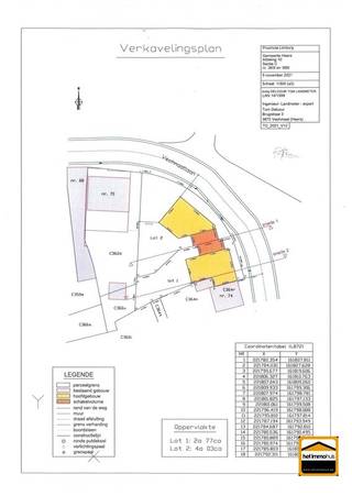 Landelijk gelegen bouwgrond bouwgrond op perceel van 2a 77ca, geschiktvoor een halfopen bebouwing (LOT 1) Deze bouwgrond met landelijke ligging, is...