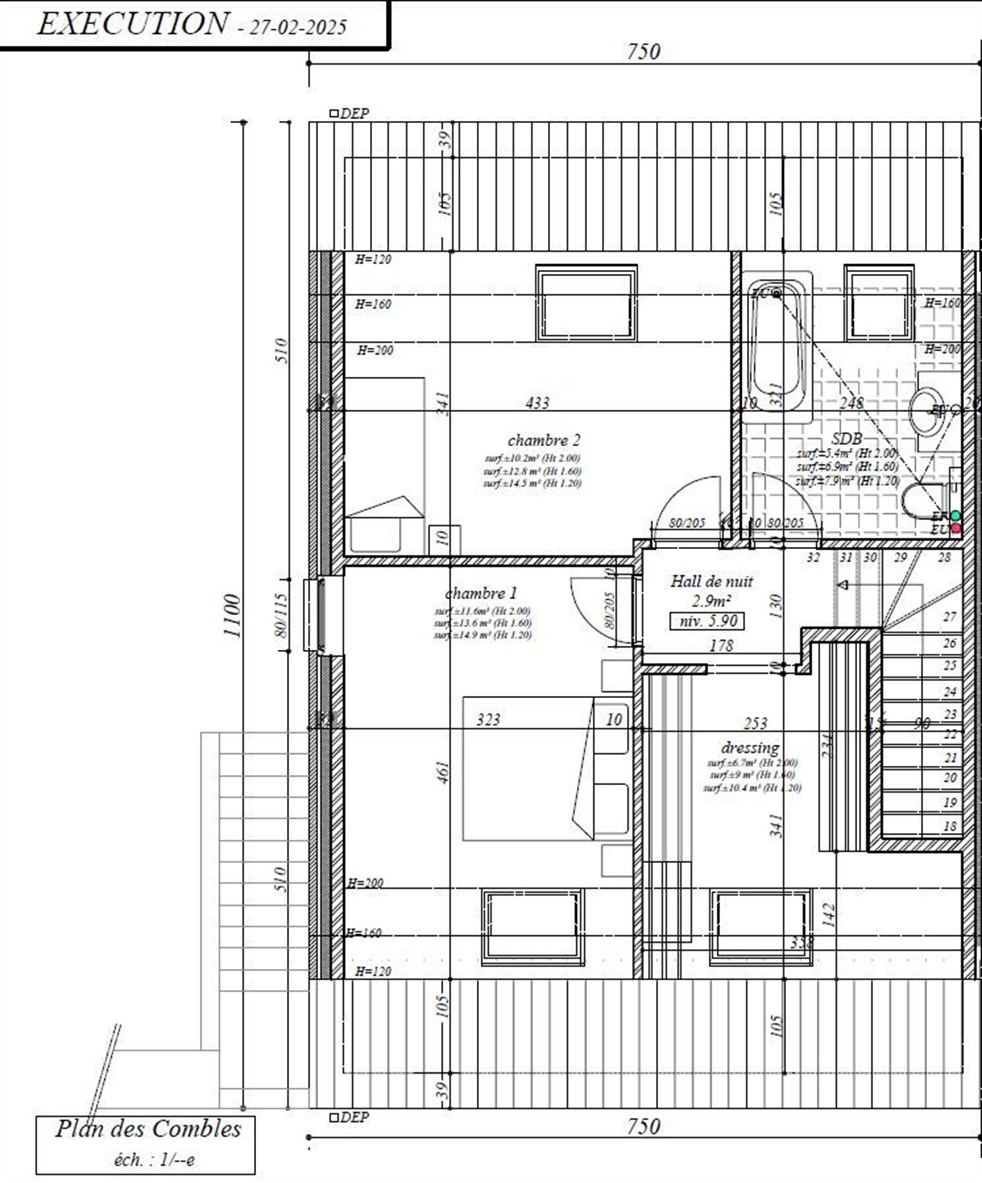 Maison Bel étage neuve, vendue fermée et couverte, ou clé sur porte. - photo 4