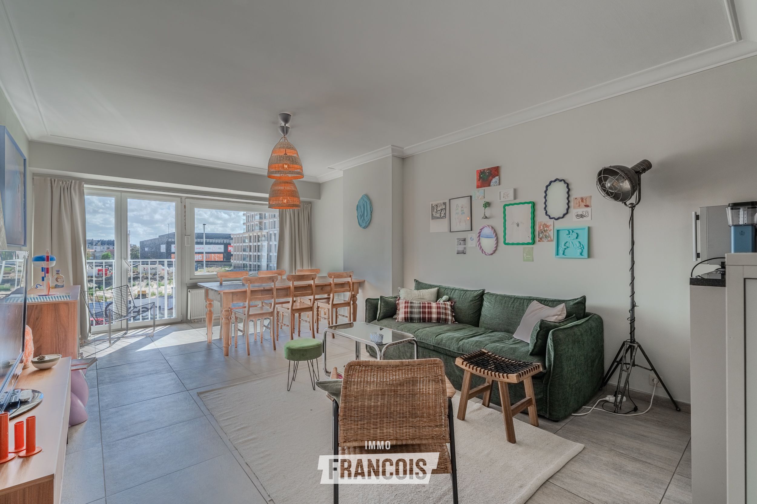 Instapklaar appartement met 1 slaapkamer, EPC B en open zicht in Mariakerke - foto 1