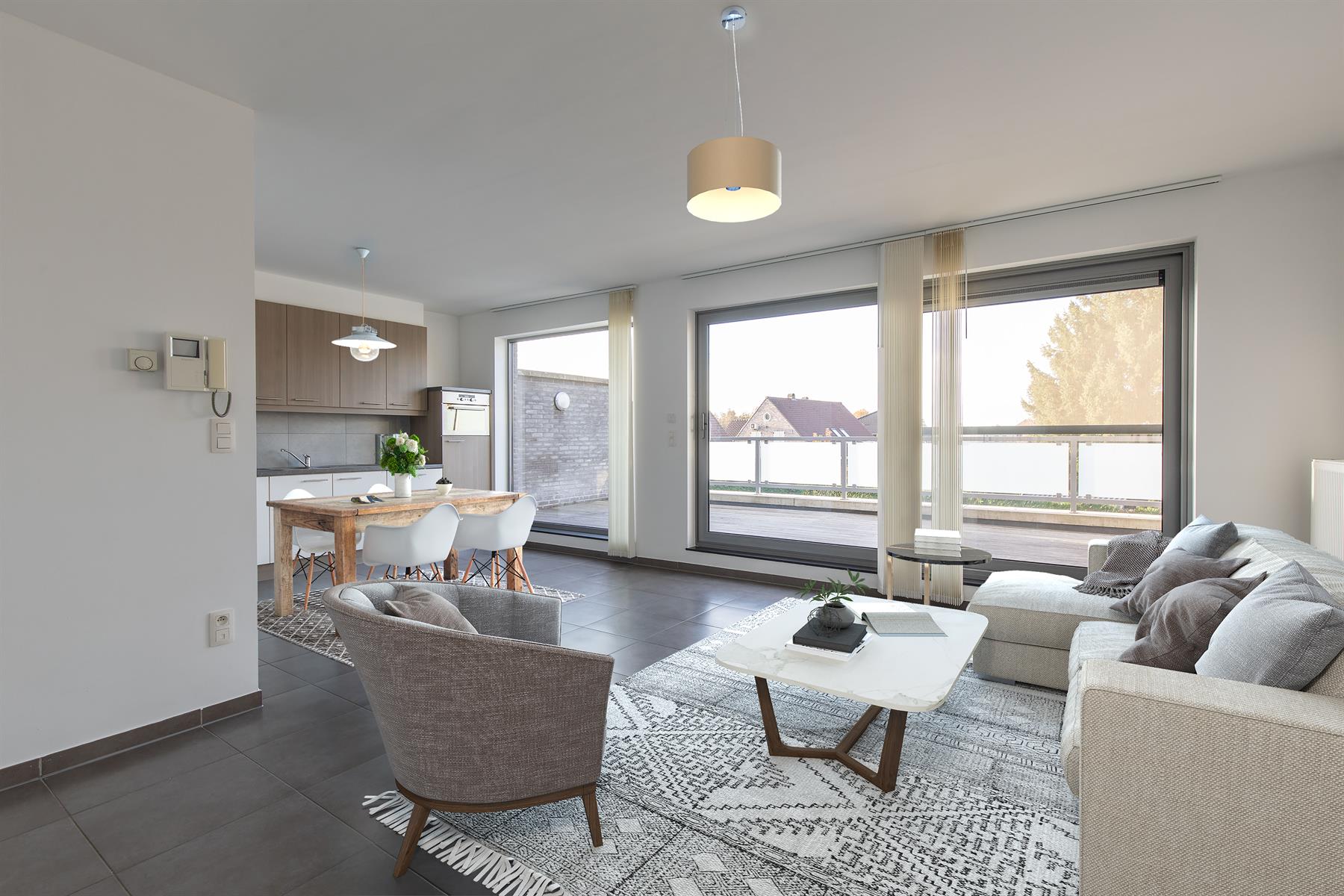 Lichtrijk appartement met groot terras - foto 4
