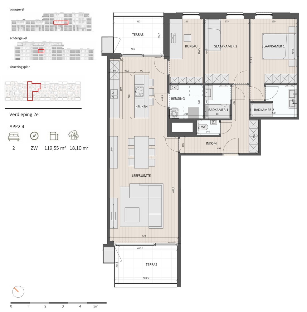 Appartement met 3 slpks en 2 terrassen (6% BTW mogelijk!) - foto 5